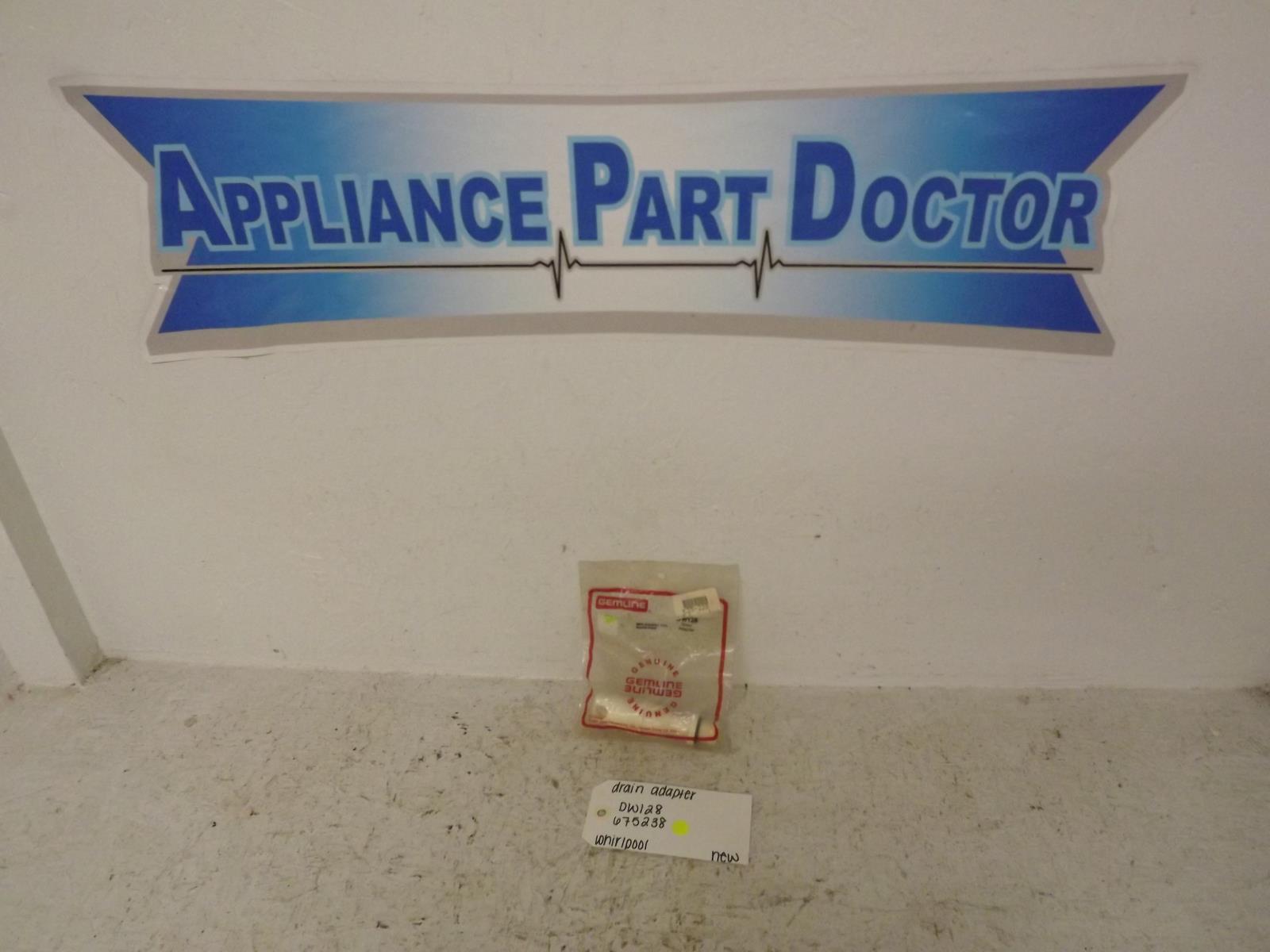 Whirlpool Dishwasher DW128 675238 Drain Adapter New Whirlpool Dishwasher DW128 675238 Drain Adapter New